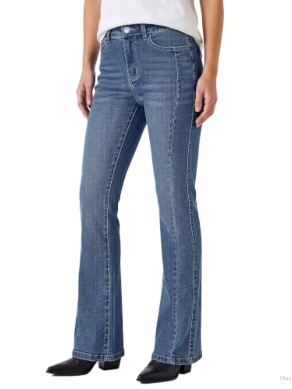 High Waisted Bootcut Jeans Women Stretch Denim Flare Pants